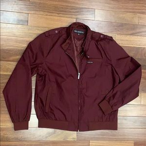 Burgundy Members Only Iconic Racer Jacket XL